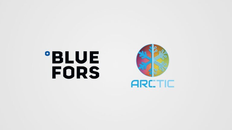 Bluefors logo and ARCTIC project logo