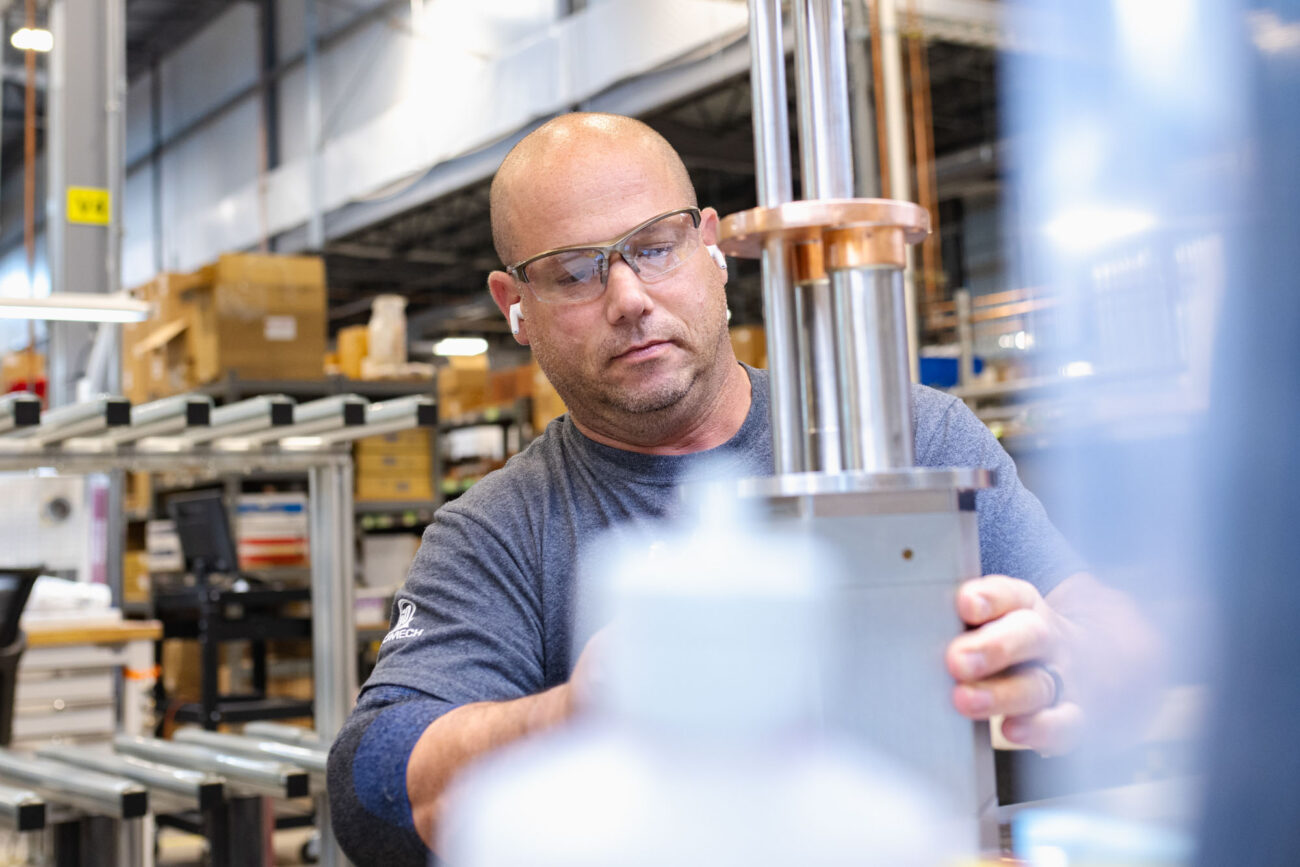 Cryocooler Production in Bluefors Syracuse.