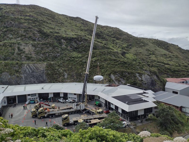 Chamber of the Levitated Dipole Reactor being delivered through the roof
