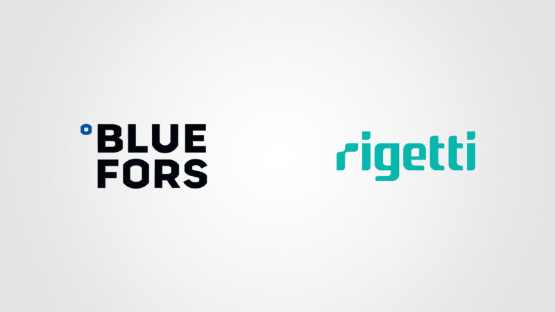 Bluefors and Rigetti logos