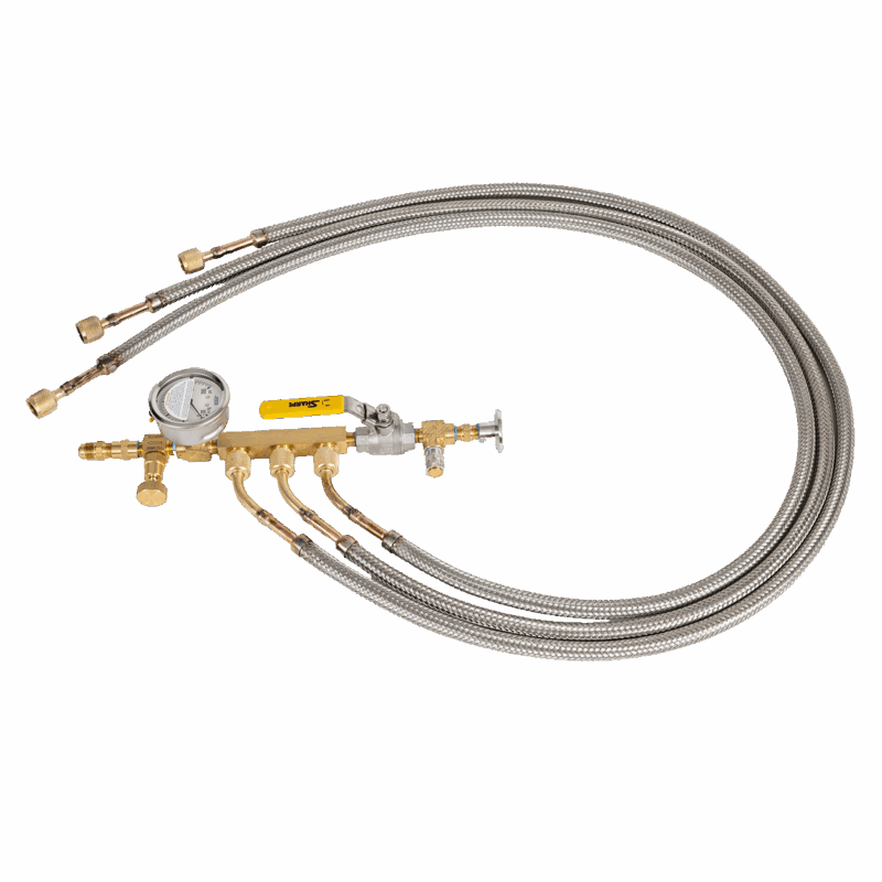 Vacuum Manifold with Charging Lines attached