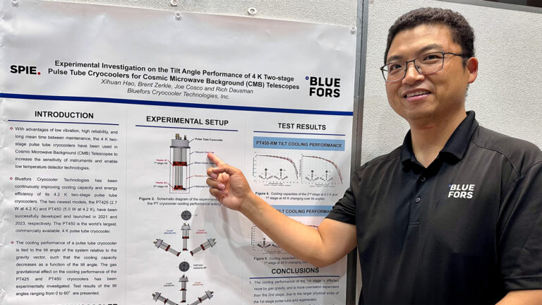 Xihuan Hao presenting a paper at the SPIE Astronomical Telescopes + Instrumentation 2024 conference.