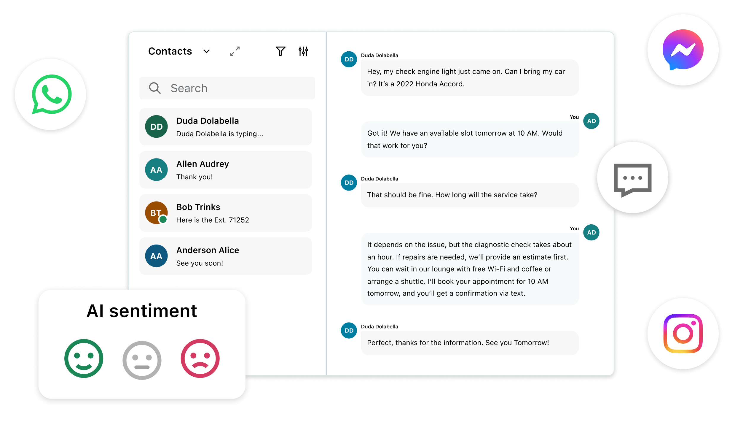 Crie experiências incríveis para o cliente em todos os canais com o monitor de sentimentos do GoTo Connect.